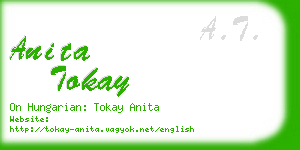 anita tokay business card